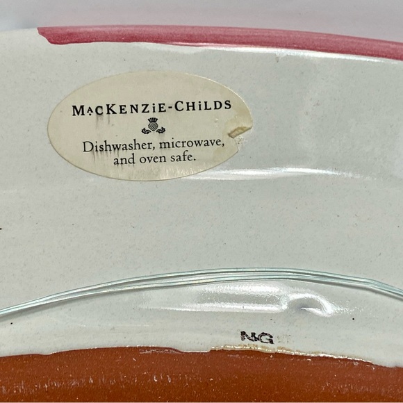 Mackenzie-Childs Large 18.5" Fish Story Platter/Wall Hanging 2008 Rare w/Sticker - Picture 10 of 13